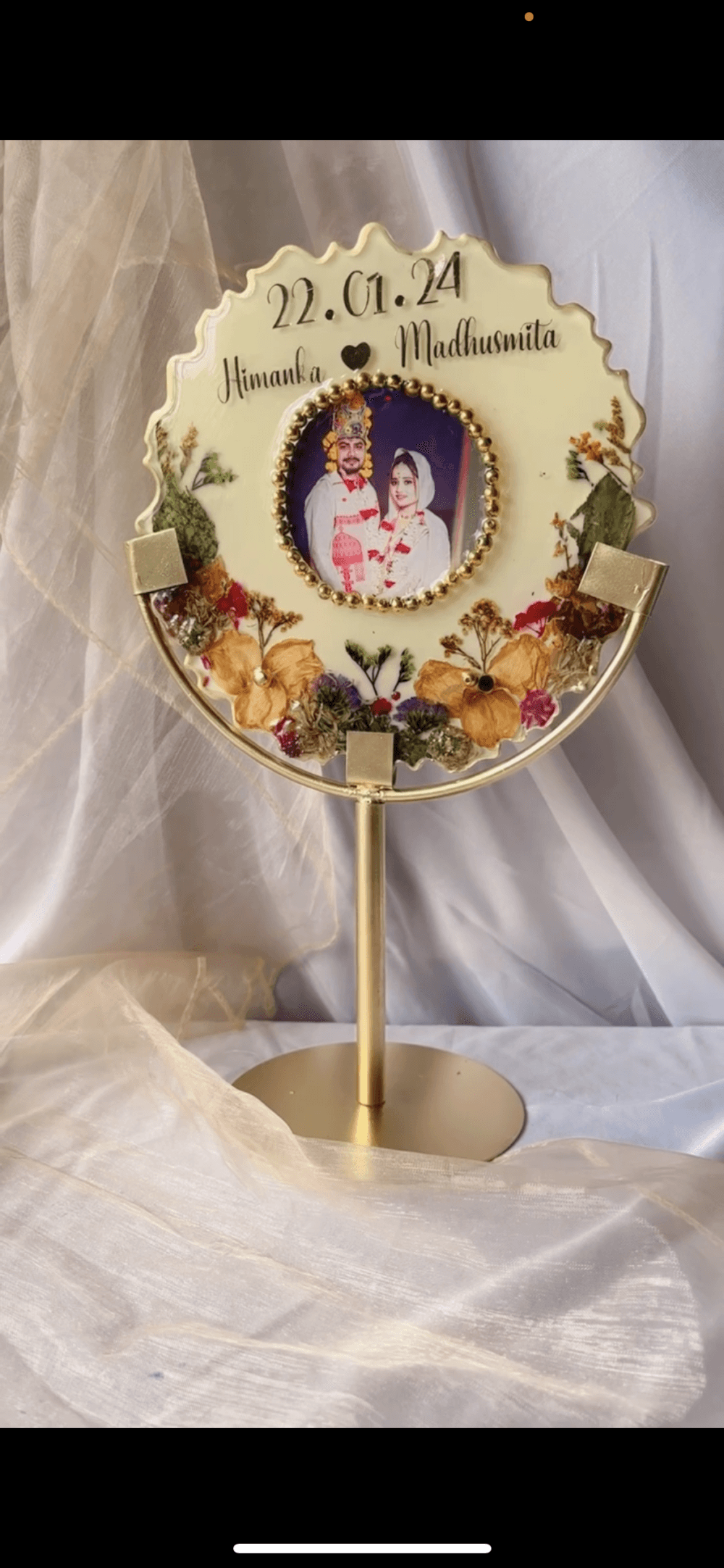 8 inch agate or round frame with 3 stand options 》》》 foldable  , arch , hoop .WATSAPP *7002266750 - Image 8