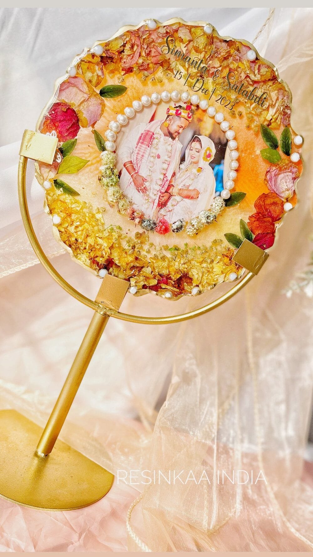8 inch agate or round frame with 3 stand options 》》》 foldable  , arch , hoop .WATSAPP *7002266750 - Image 5