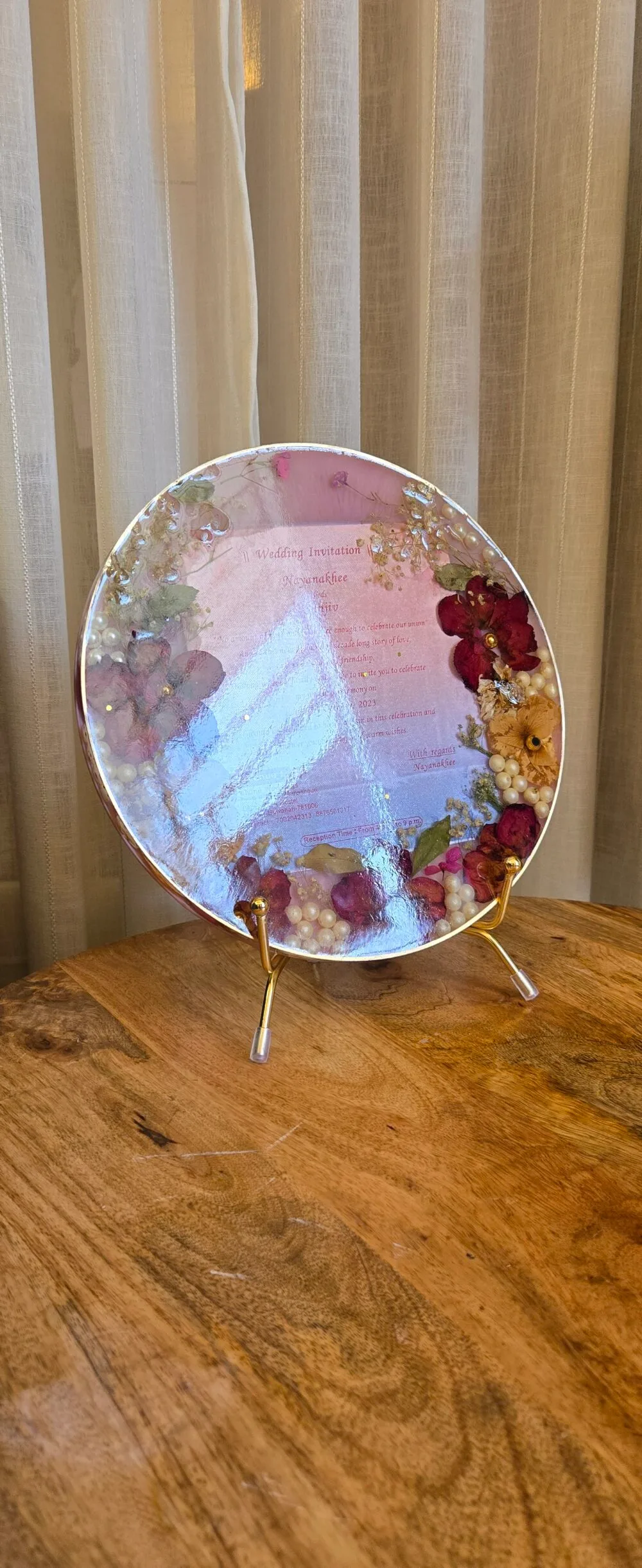 red & white rose + wedding  card Preservation - Image 2