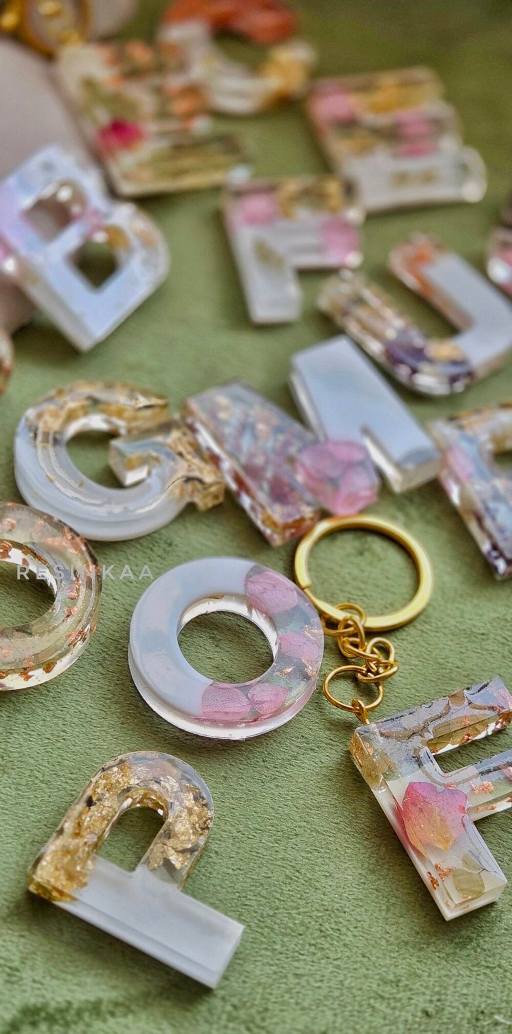 Floral letter Keychain - Image 2